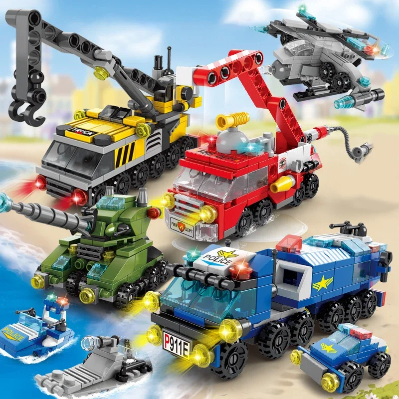City Fire Car Building Blocks  - Claw Crane Machine 评论和价格